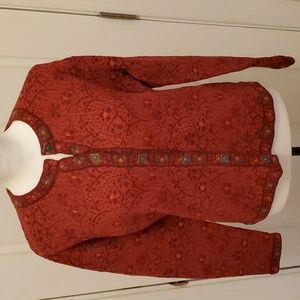 Nomadic Traders New Cherry/Multi Cardigan, size S